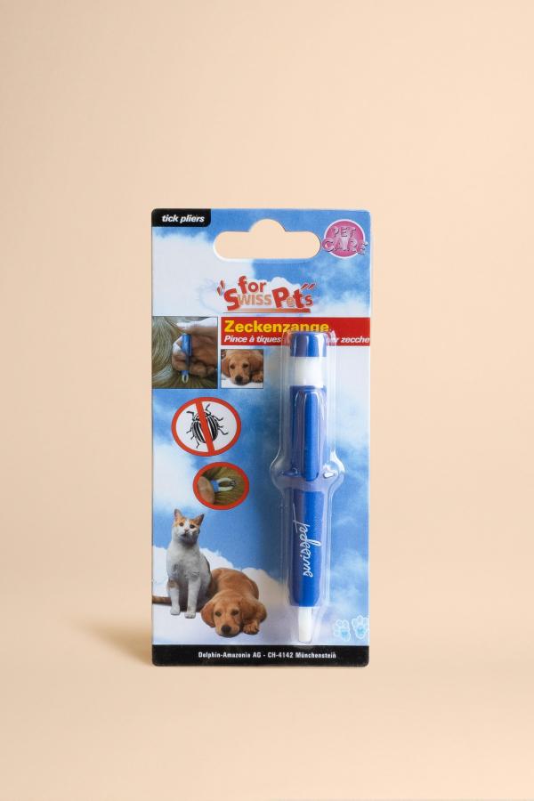 Pinza per zecche in plastica